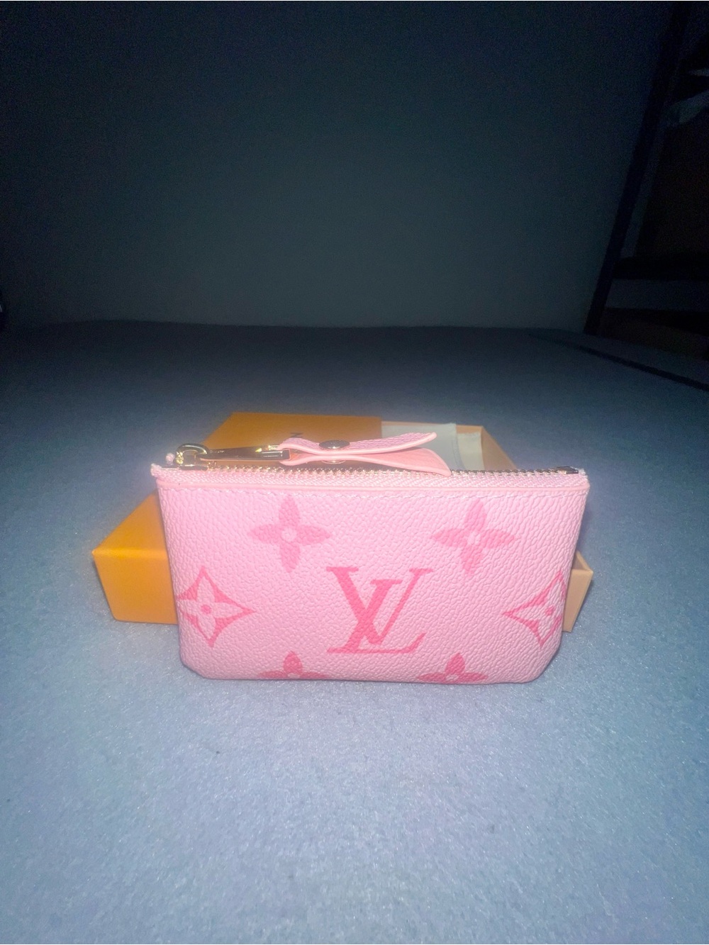 Louis Vuitton Empreinte Pink Key Pouch Clés Coin Purse Monogram Leather